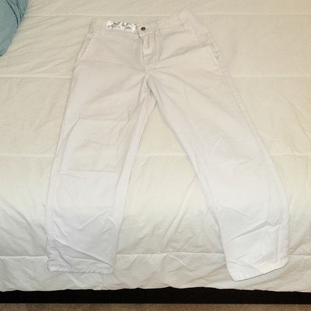 In & Out White Casual Pants